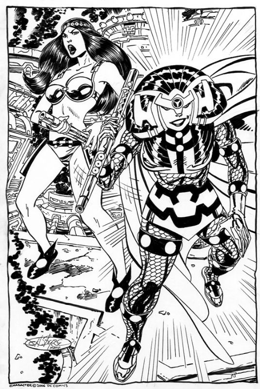 Big Barda , In Stu's Art's John Byrne Comic Art Gallery Room